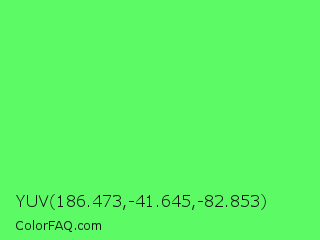 YUV 186.473,-41.645,-82.853 Color Image