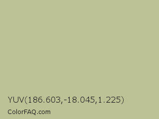 YUV 186.603,-18.045,1.225 Color Image