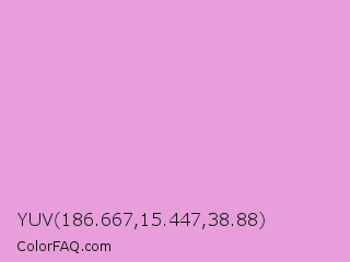 YUV 186.667,15.447,38.88 Color Image