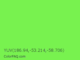 YUV 186.94,-53.214,-58.706 Color Image