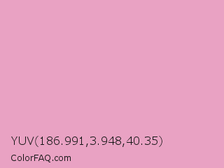 YUV 186.991,3.948,40.35 Color Image