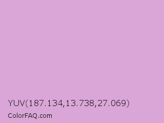 YUV 187.134,13.738,27.069 Color Image