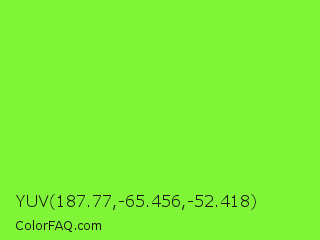 YUV 187.77,-65.456,-52.418 Color Image