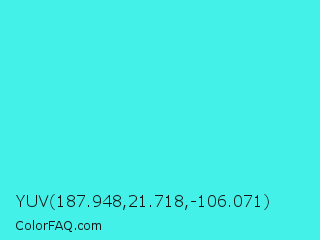 YUV 187.948,21.718,-106.071 Color Image