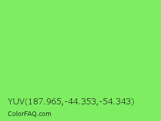 YUV 187.965,-44.353,-54.343 Color Image