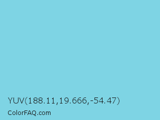 YUV 188.11,19.666,-54.47 Color Image