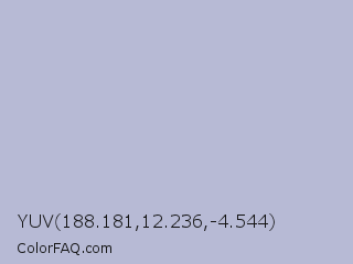 YUV 188.181,12.236,-4.544 Color Image