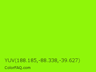 YUV 188.185,-88.338,-39.627 Color Image