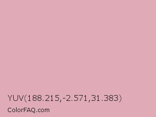 YUV 188.215,-2.571,31.383 Color Image