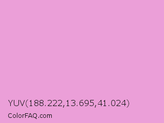 YUV 188.222,13.695,41.024 Color Image