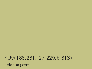 YUV 188.231,-27.229,6.813 Color Image