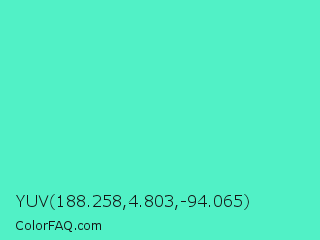 YUV 188.258,4.803,-94.065 Color Image