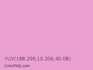 YUV 188.299,10.206,40.08 Color Image
