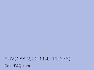 YUV 188.2,20.114,-11.576 Color Image