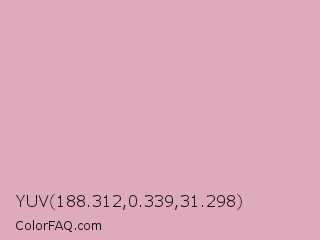 YUV 188.312,0.339,31.298 Color Image