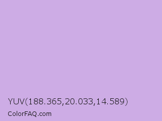 YUV 188.365,20.033,14.589 Color Image