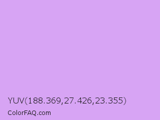 YUV 188.369,27.426,23.355 Color Image