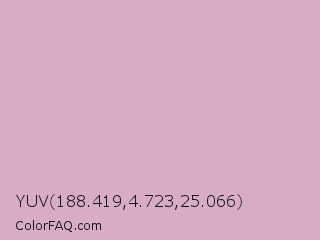 YUV 188.419,4.723,25.066 Color Image