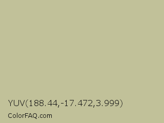 YUV 188.44,-17.472,3.999 Color Image