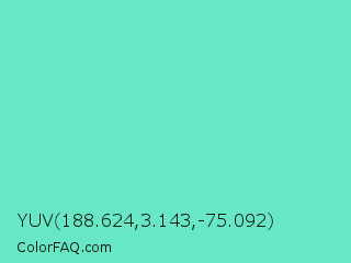 YUV 188.624,3.143,-75.092 Color Image