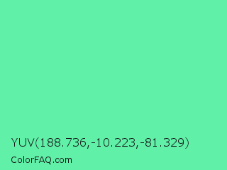YUV 188.736,-10.223,-81.329 Color Image