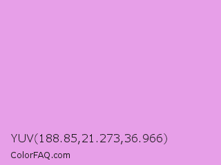 YUV 188.85,21.273,36.966 Color Image
