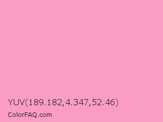 YUV 189.182,4.347,52.46 Color Image