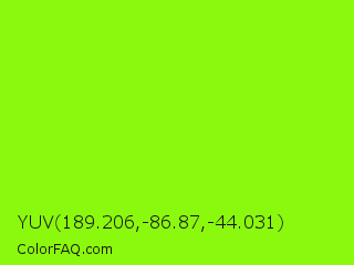 YUV 189.206,-86.87,-44.031 Color Image