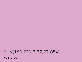 YUV 189.239,7.77,27.854 Color Image