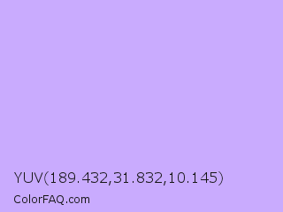 YUV 189.432,31.832,10.145 Color Image
