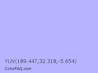 YUV 189.447,32.318,-5.654 Color Image