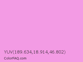 YUV 189.634,18.914,46.802 Color Image