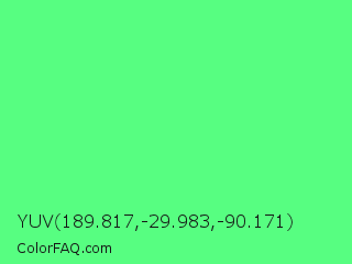 YUV 189.817,-29.983,-90.171 Color Image