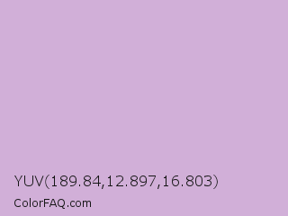 YUV 189.84,12.897,16.803 Color Image