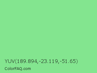 YUV 189.894,-23.119,-51.65 Color Image