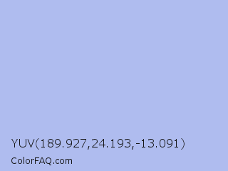 YUV 189.927,24.193,-13.091 Color Image