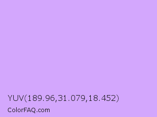 YUV 189.96,31.079,18.452 Color Image