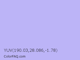 YUV 190.03,28.086,-1.78 Color Image