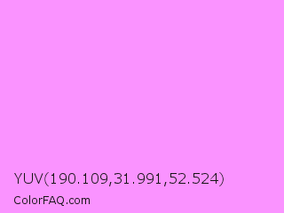 YUV 190.109,31.991,52.524 Color Image