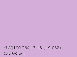 YUV 190.264,13.181,19.062 Color Image