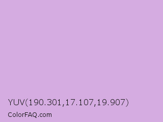 YUV 190.301,17.107,19.907 Color Image