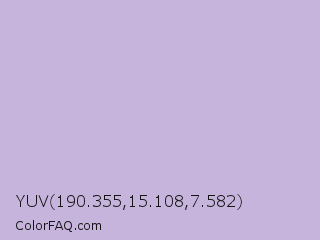 YUV 190.355,15.108,7.582 Color Image