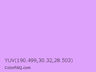 YUV 190.499,30.32,28.503 Color Image
