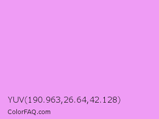 YUV 190.963,26.64,42.128 Color Image