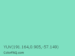 YUV 191.164,0.905,-57.149 Color Image