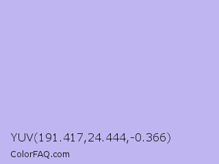 YUV 191.417,24.444,-0.366 Color Image