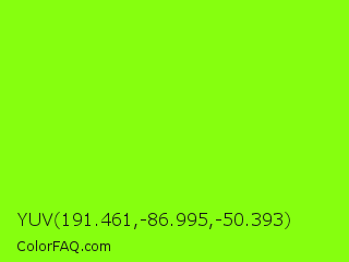 YUV 191.461,-86.995,-50.393 Color Image