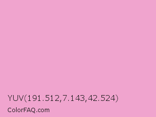 YUV 191.512,7.143,42.524 Color Image
