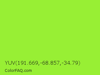 YUV 191.669,-68.857,-34.79 Color Image