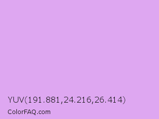 YUV 191.881,24.216,26.414 Color Image